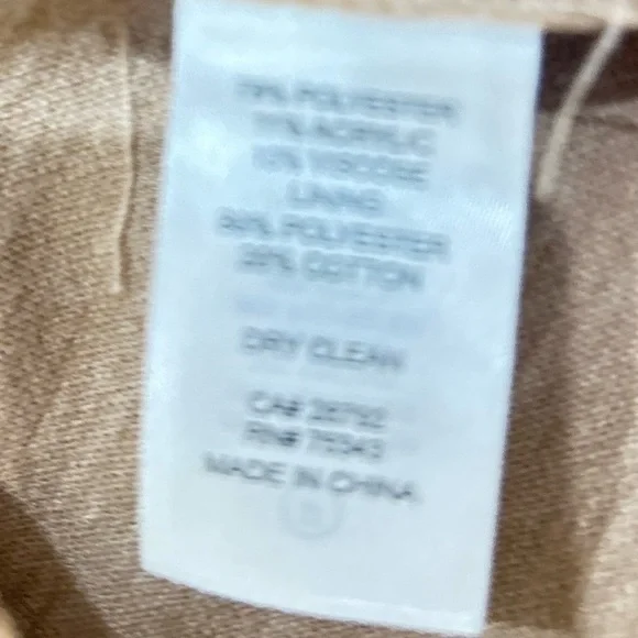 Joie Camel Belted Blazer shacket shirt jacket size medium - Picture 9 of 10